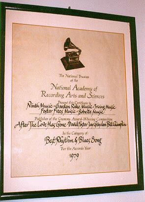 22nd Annual (1979) 
Grammy Award